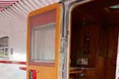 Very Sharp Wooden Screen Door on Entry to 1950 Spartanette Tandem Trailer